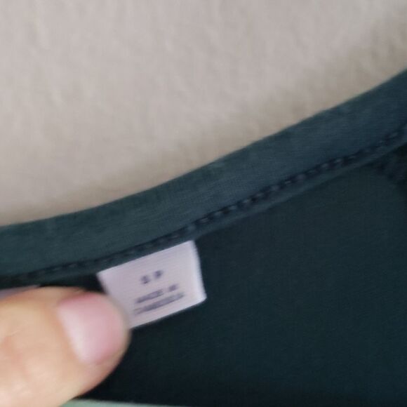 Gap wide leg cropped green Jumpsuit pants size small - Picture 3 of 8